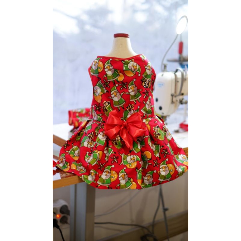 Baju kucing anjing tema natal . baju pakaian hewan tema natal