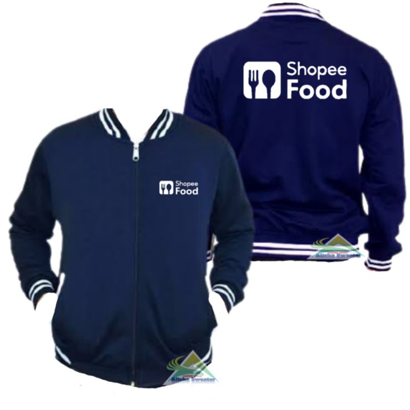 PROMO TERBARU Jaket Hoodie Shhopee Sweater Jumper Orange Jaket Driver Food Pria Wanita