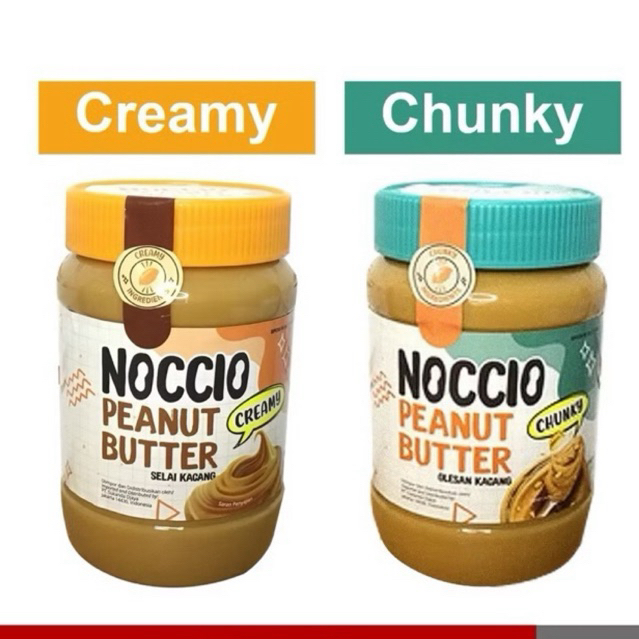 

Noccio selai kacang peanut butter creamy chunky