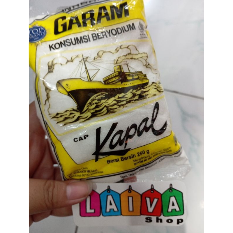 

GARAM CAP KAPAL 250gr garam dapur