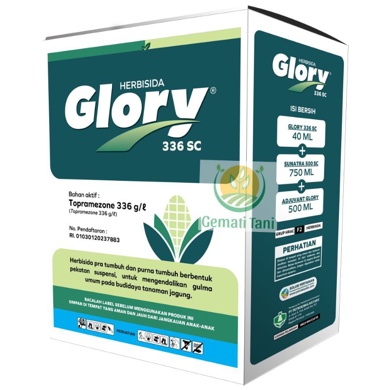 

Herbisida GLORY 336SC, Herbisida Selektif Jagung pra dan purna tumbuh