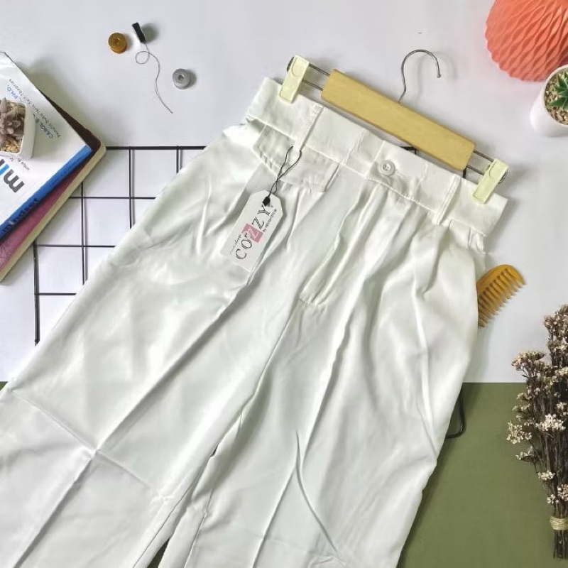 ORO PANTS - Celana KulotJumbo Wanita  Anti Kusut Loosepants Highwaist Polyester Premium