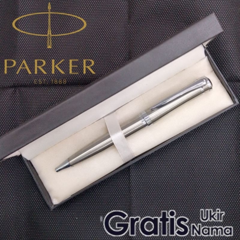 

Ballpoint Mewah Pulpen Parker Twist Action Model Putar Gratis Grafir Nama Dan Box Exlusive