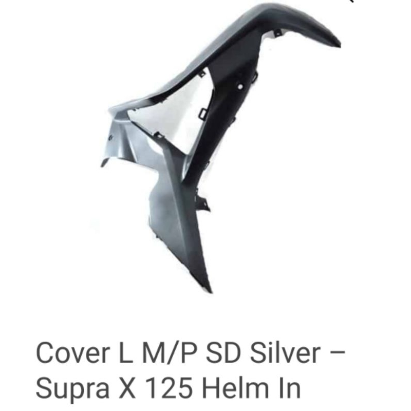 Cover L M/P VO SL MT Silver Cover Body Tengah Kiri Honda Supra X 125 Helm In Karbu 2011, 2012 64450-