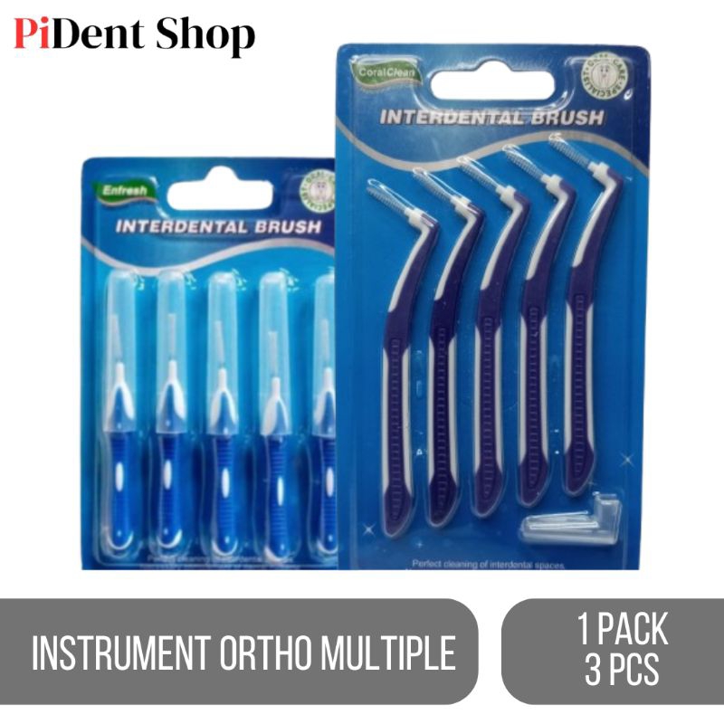 Sikat sela gigi behel interdental brush 1 pack isi 5 pcs