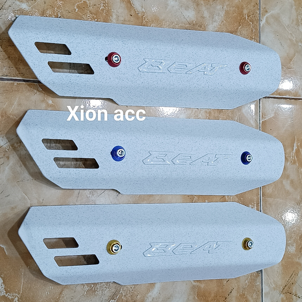 Tameng knalpot Variasi Plus Baut beat FI- Pelindung knalpot beat deluxe- Cover knalpot beat esp- Pen