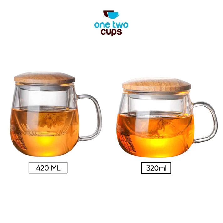 (Diasuransikan) Gelas Infuser Saringan Unik Gelas Pembuat Ramuan Cangkir Saring Herbal Rempah Teh