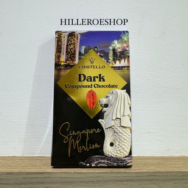 

QH Coklat Cristello 100Gram Singapore Merlion Chocolate Cokelat Import Almond