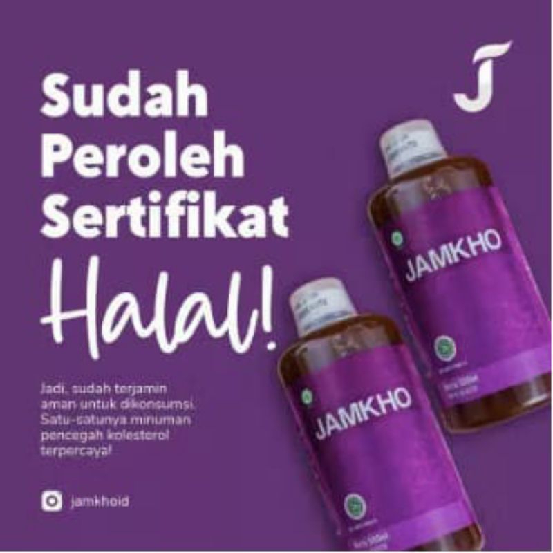 

JAMKHO 250 ML Jamu Kolestrol Herbal Turunkan Kolesterol dan Lemak Darah Jamkho Original 250ml