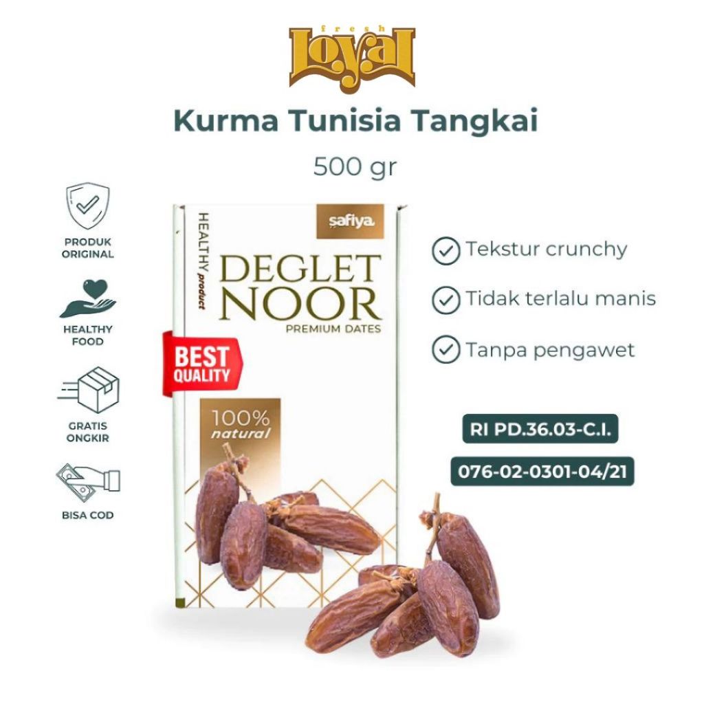 

Kurma tunisia tangkai dates 100%asli 1kg