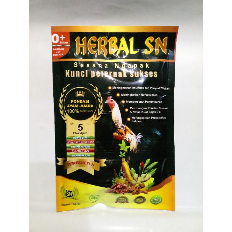 Herbal SN Sasaria Ngapak Kunci untuk Peternak Ayam Hobi