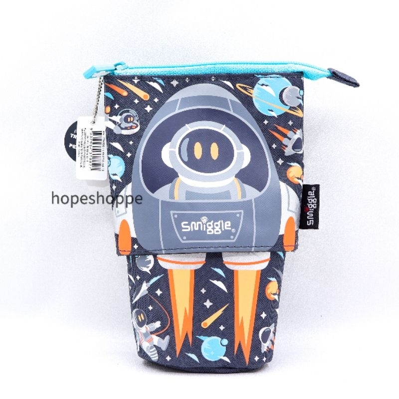 

Smiggle Astronaut Blast Off Stand n Slide 2 in 1 Pencil Case to Pencil Cup Tempat Pensil 2 Bentuk Roket Astronot