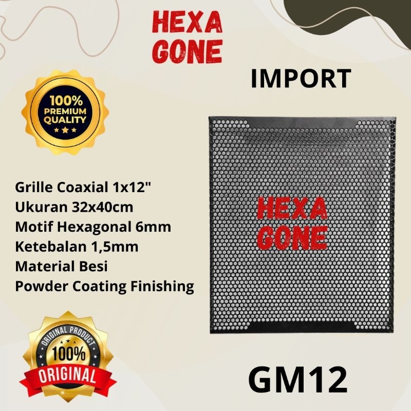 Grille ram speaker Coaxial 1x12" import