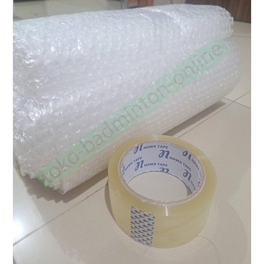 

BUBBLE WRAP 10 METER X 30CM BUBBLE WRAP METERAN DAN LAKBAN BENING
