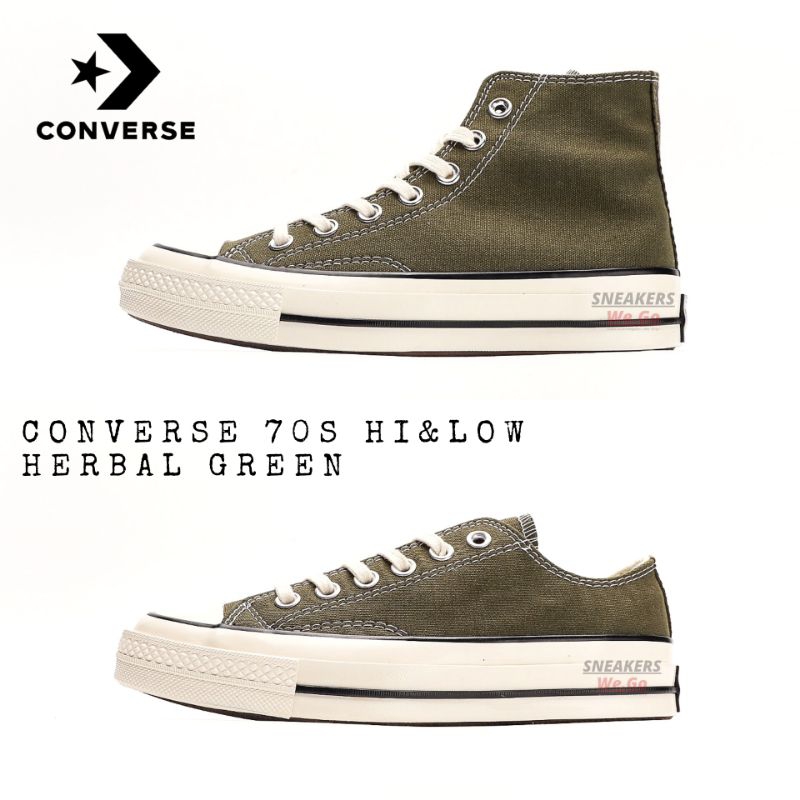 Sepatu Converse 70s High & Low Herbal Green 162052C&162060C BNIB 100% Original Global Market