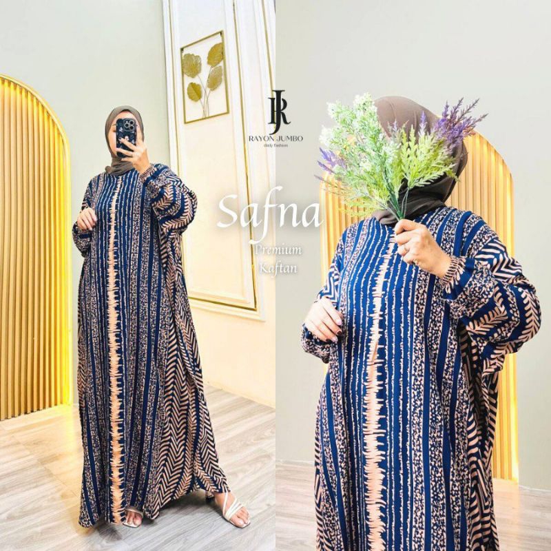 Gamis Kaftan Motif Safna Gamis Abaya Dress Midi Daster Gamis Wanita Dewasa Gamis Premium Gamis Remaj