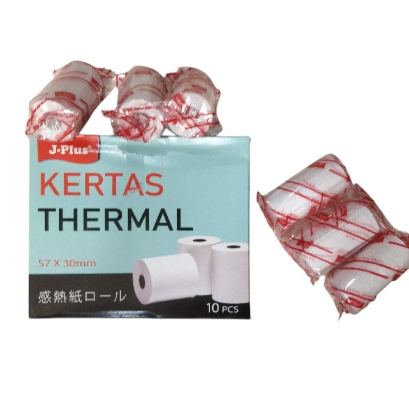 

termal paper roll / kertas struk thermal / kertas struk 57x30 mm / kertas Edc