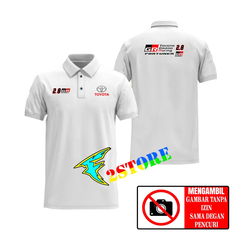 Kaos Baju Kerah Model Polo TOYOTA NEW FORTUNER 2.8GR SPORT F2ASTORE