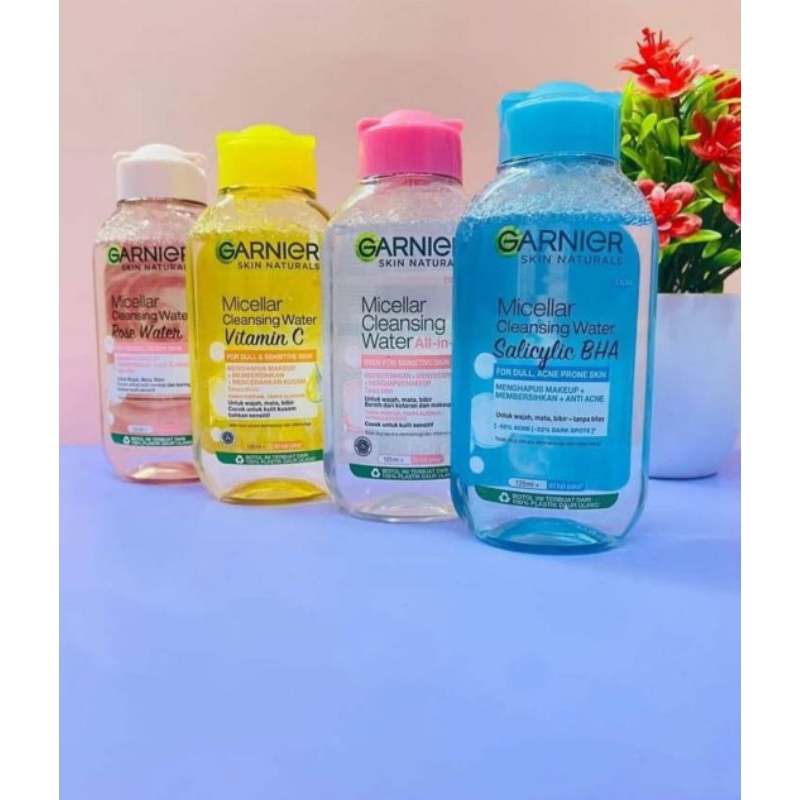 Garnier micellar water all varian | pembersih make up | make up remover 125 ml