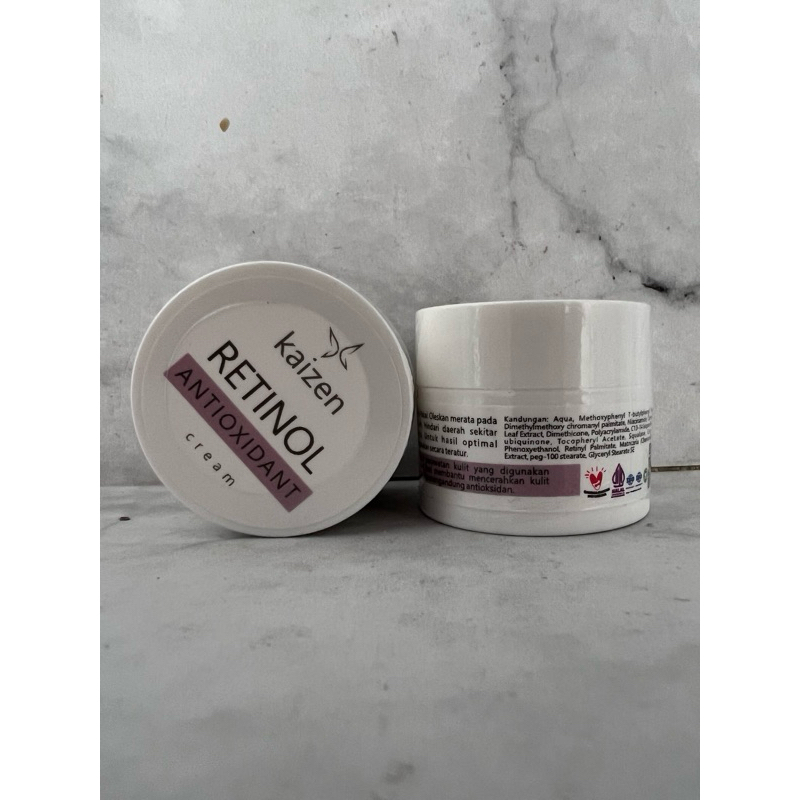 Kaizer Retinol Cream Antioxidant - Cream Malam Pencerah & Antiaging / Retinol Antioxidant Night Crea