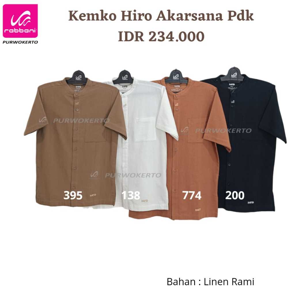 RABBANI - KEMEJA KOKO HIRO AKARSANA PDK / KEMKO HIRO AKARSANA RABBANI