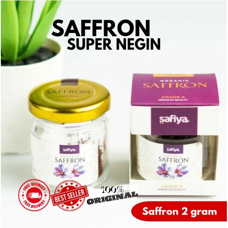 

Saffron Super Negin 2 gram Premium Quality Bunga Safron Grade A++ Kualitas Premium