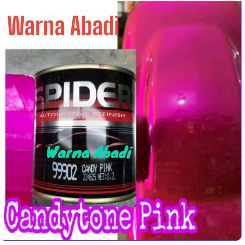Cat Spider Candytone Pink 99902 Candy ping /Candy Merah Muda CAT pink Transparan Cat Merah Muda Smok