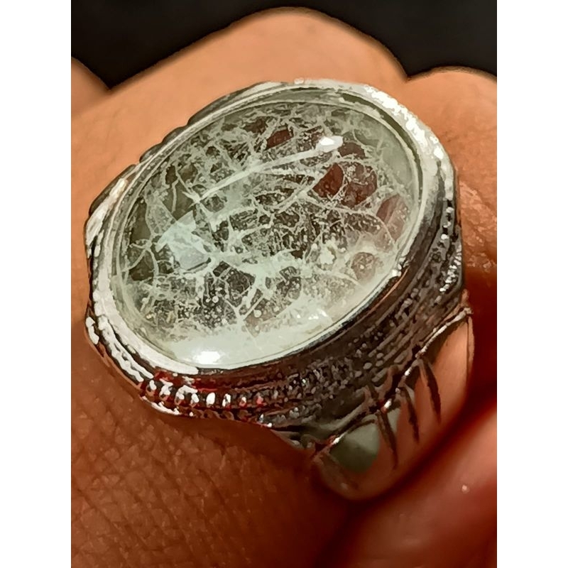 Cincin Batu Akik Kinyang Air Serat