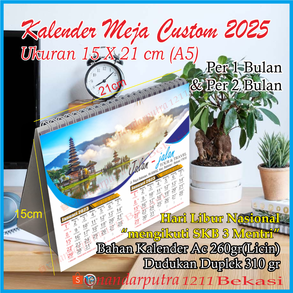 

Kalender 2025/Kalender Meja Custom A5/Kalender Meja Custom Foto/Kalender Duduk Custom