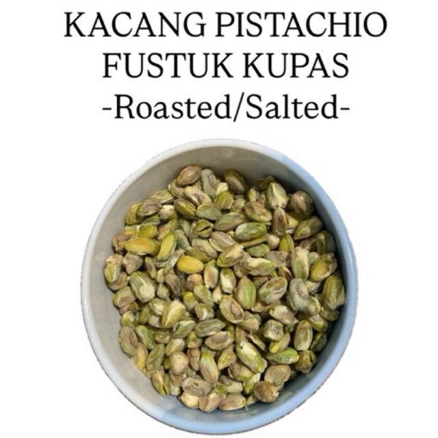 

Kacang Pistachio Fustuk Kupas Roasted 250gr