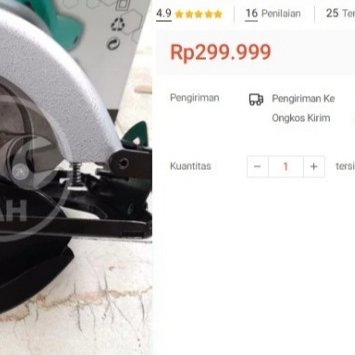 

Gergaji Listrik 7" NRT 2600HD Circular Saw 2600 HD Potong Kayu Circle