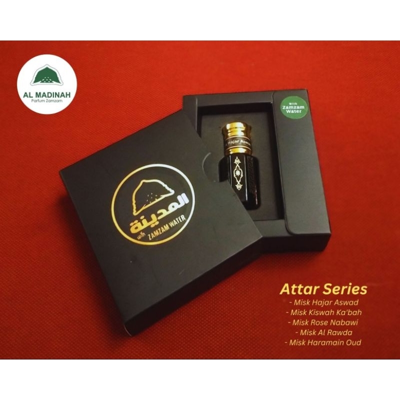 MISK HAJAR ASWAD - ATTAR SERIES - AL MADINAH PARFUM ZAMZAM - Original Makkah Madinah - Haramain Oud 