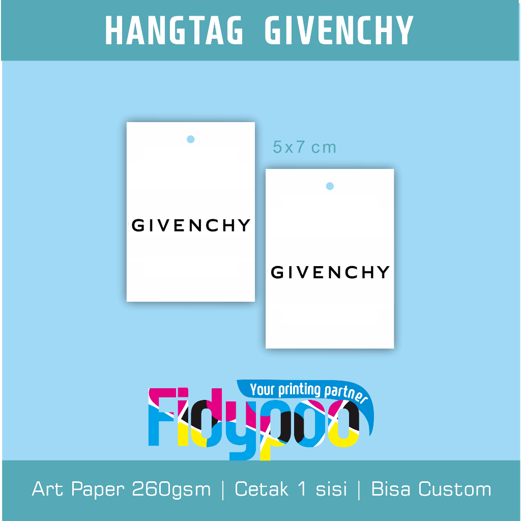 

Hangtag givenchy // label givenchy