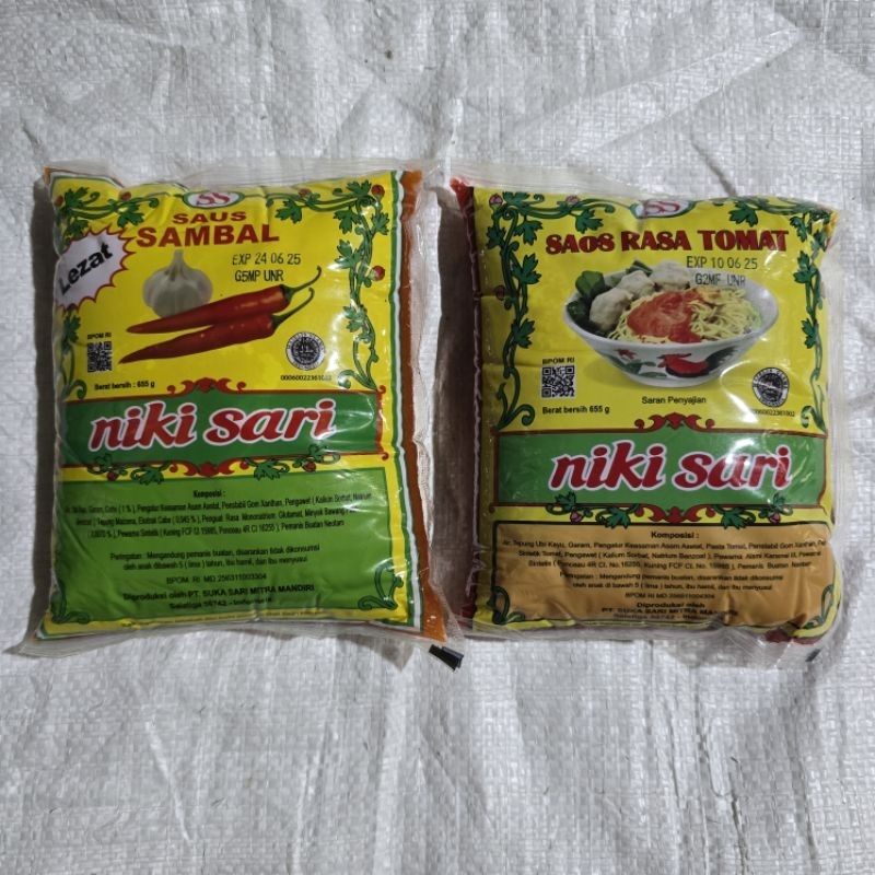 

Saos niki sari tomat dan sambal 655g