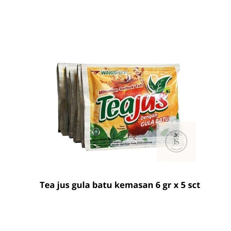 

TEA JUS GULA BATU KEMASAN 6 GR X 5 SCT