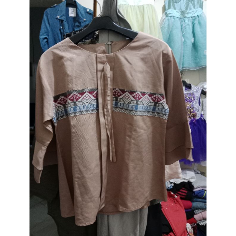 Blus Batik Wanita Lengan Panjang