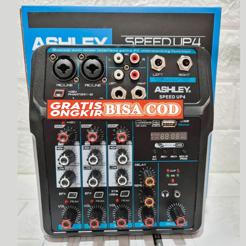 mixer ashley up4 up 4 original 4 Channel 2 Mono Mic Line