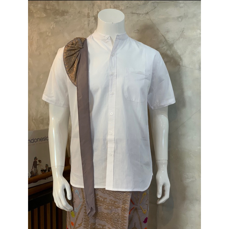Kemeja Katun Primisima Koko Putih