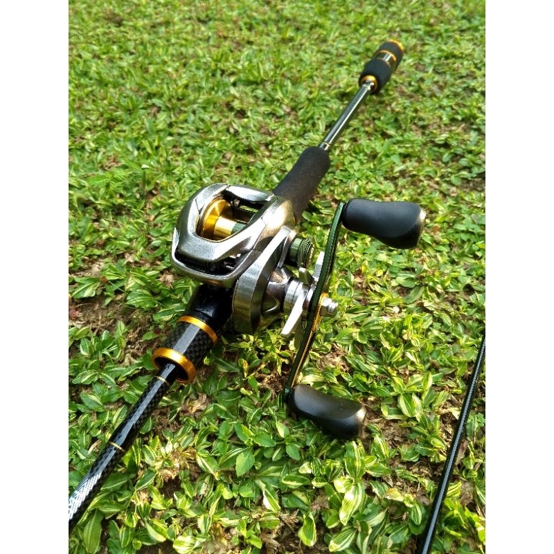 Set pancing Baitcasting Zorro joran Strike fuji & Reel bc Zorro zerek
