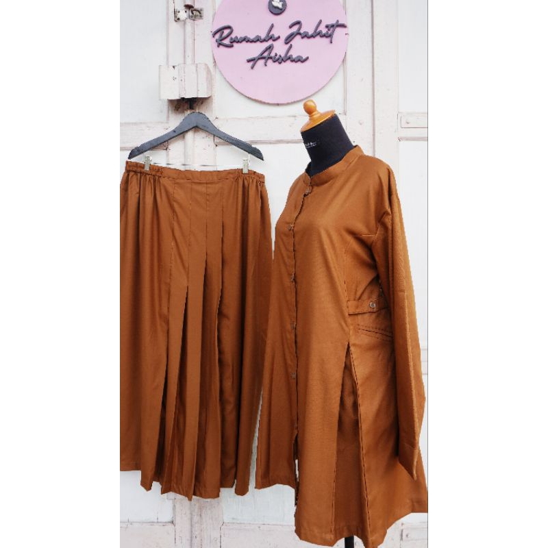 Set Rok & Tunik Khaki/PDH (1) | Rumah Aisha