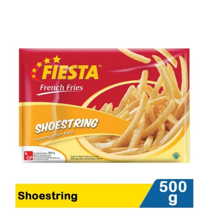 

Fiesta French Fries Shoestring Kentang Irisan Beku 500g