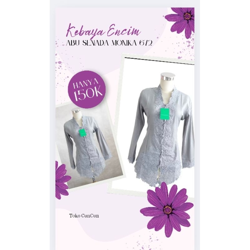 Kebaya Katun Kebaya Modern Atasan Tradisional Kebaya Encim Abu Senada Monika 672 Kebaya Sunda