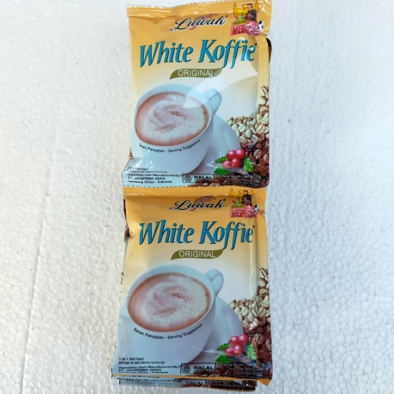 

kopi luwak white koffie satu renteng isi 10 sachet