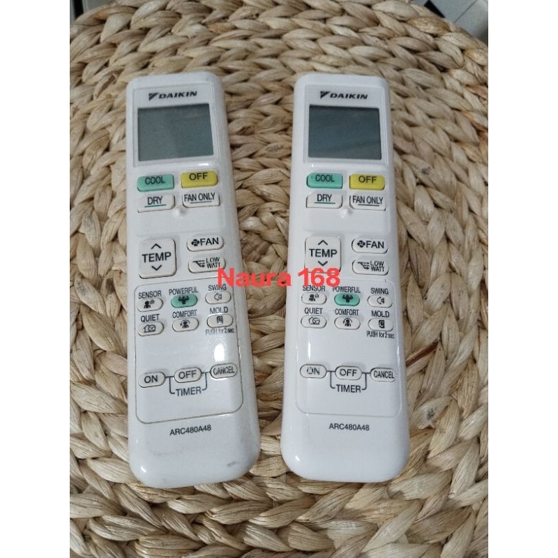Remot Ac Daikin ARC480A48 / Remote ac daikin oringinal cabutan pabrikan