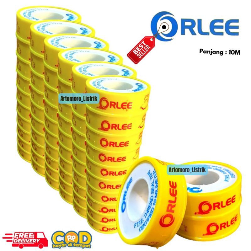 

Paket Seal Tape Putih Orlee 10M Sealtape