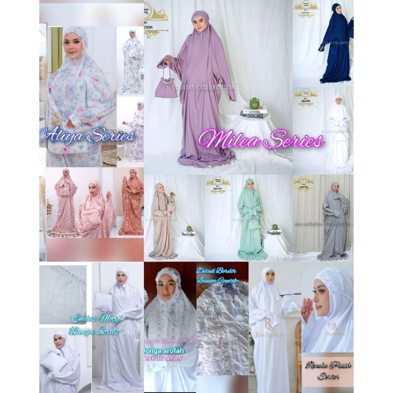 PROMO Aneka Mukena Terusan Jumbo Bahan Adem Nyaman Dipakai