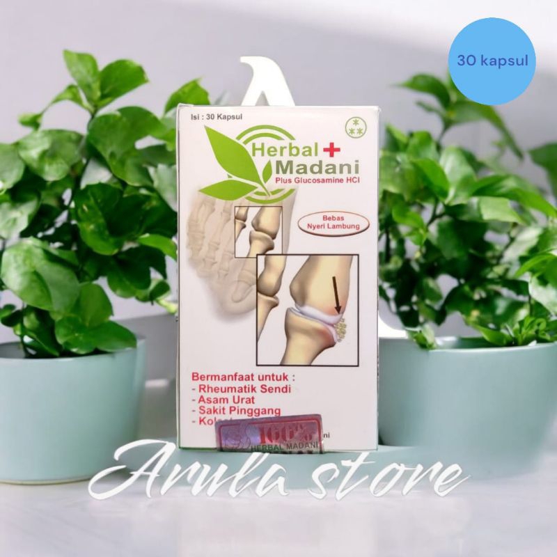 Herbal Madani Plus Glucosamine HCI Isi: 30 Kapsul