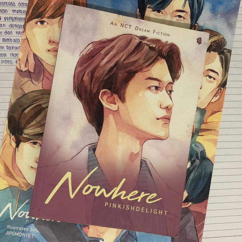 [PRELOVED] novel Nowhere nct dream jaemin fanfiction by pinkishdelight (set folded poster + pc)