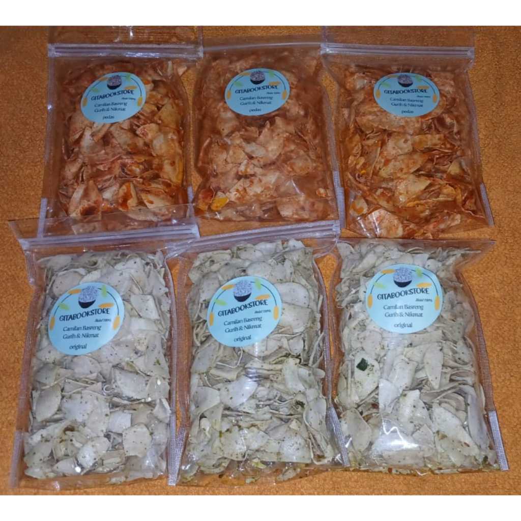 

Camilan Basreng Orignal dan Pedas Manis Gurih dan Nikmat Halal 100%
