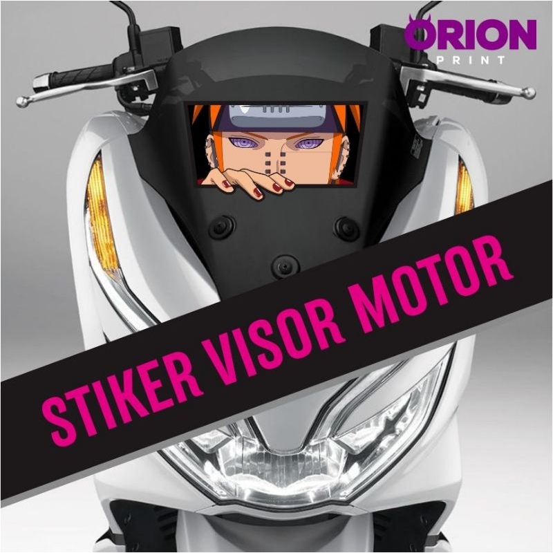 Stiker Variasi Keren Karakter Pain Akatsuki Itachi Madara untuk Visor Motor, Tangki Motor, Body Moto